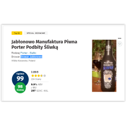 Jabłonowo Manufaktura Piwna Porter Podbity Śliwką